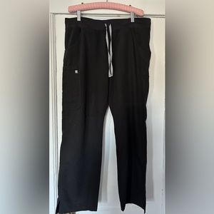 Black FIGS Scrub Straight Leg Pants size L